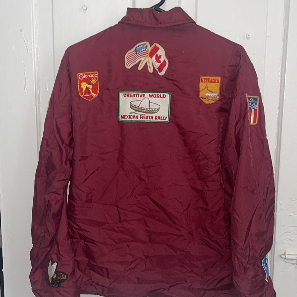 Vintage Coaches Jacket With Patch Work - image 7